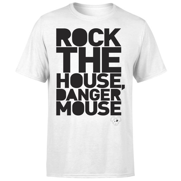 Danger Mouse Rock the House T-shirt - Wit