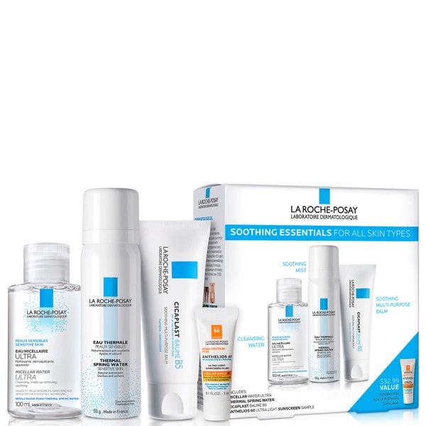 La Roche-Posay Soothing Essentials Skincare Gift Set (Worth $33)
