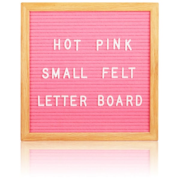 Square Premium Felt Letter Board - Pink