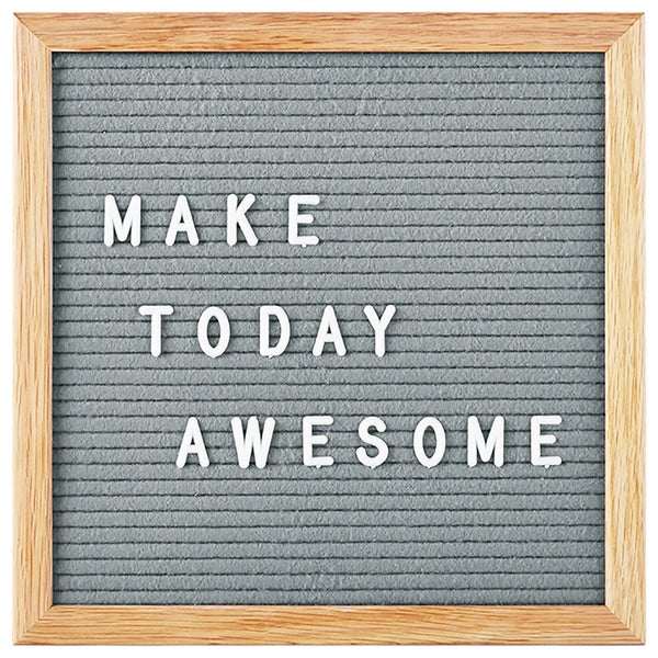 Square Premium Felt Letter Board - Vintage Grey