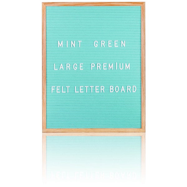 Large Premium Felt Letter Board - Mint Green