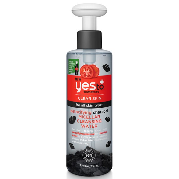Eau Nettoyante Micellaire au Charbon Detoxifying Charcoal Micellar Cleansing Water yes to tomatoes 230 ml