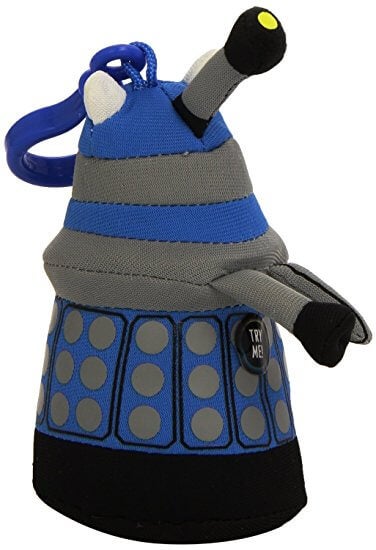 Dr Who Talking Plush Keychain - Dalek -Blue