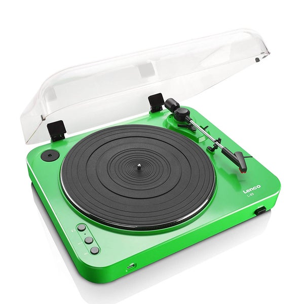 Lenco L-85 Turntable with USB Direct Recording - Green