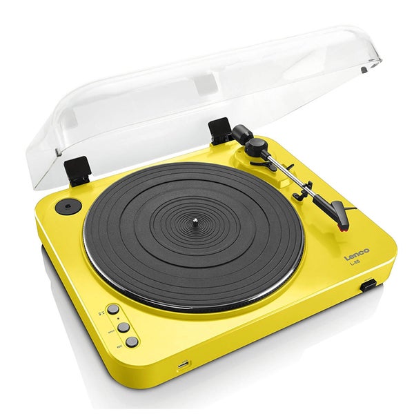 Lenco L-85 Turntable with USB Direct Recording - Yellow