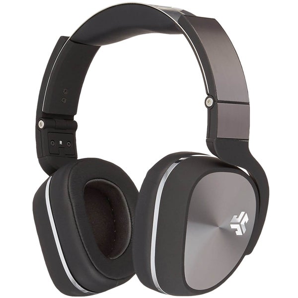 JLab Audio Flex Studio DJ Style Over Ear Headphones with Carry Case and Apple Mic - Black