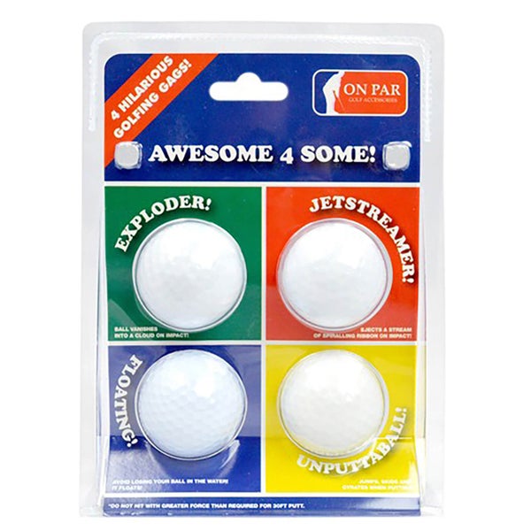 On Par Joke Golf Balls (4 Pack)