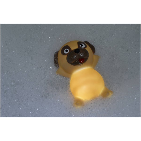 Light Up Pug Bath Plug