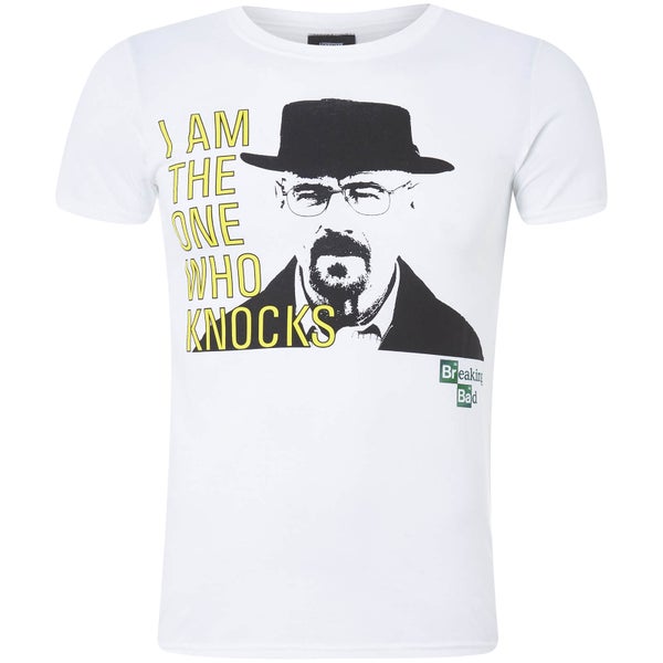 T-Shirt Homme I Am The One Who Knocks Breaking Bad - Blanc