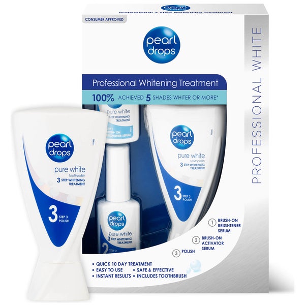 Pearl Drops Professional 3 Step Whitening Treatment -hampaiden valkaisuhoito