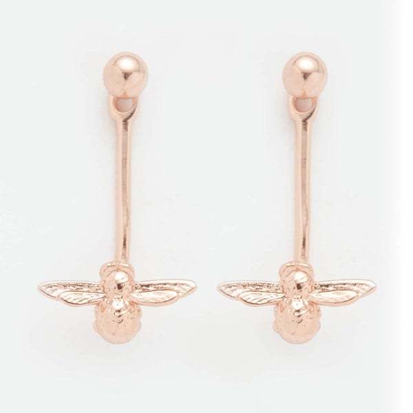 Olivia Burton Women's Moulded Bee Earrings - Rose Gold