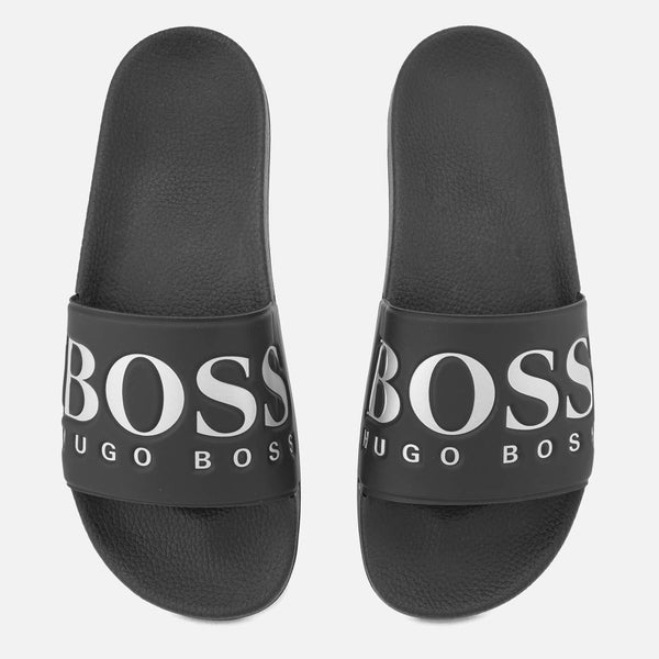 BOSS Green Men's Solar Slide Sandals - Black