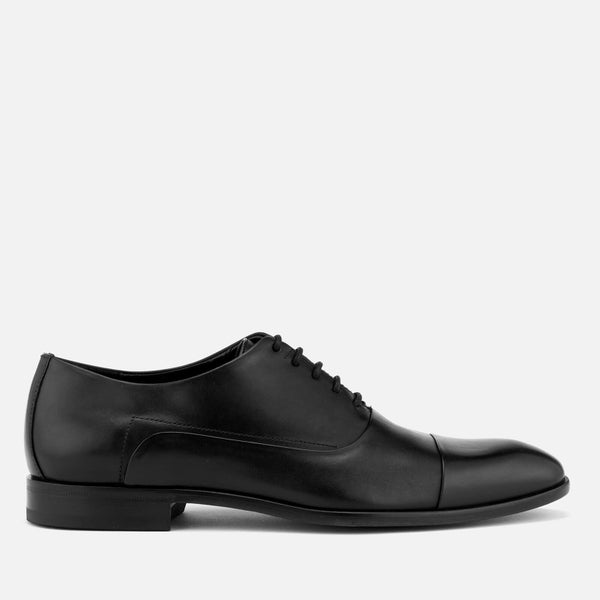 HUGO Men's Appeal Smooth Leather Toe Cap Oxford Shoes - Black