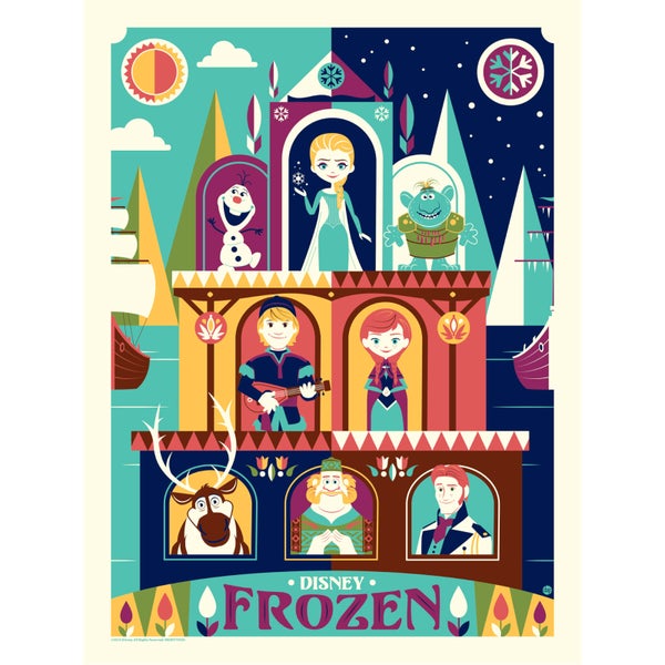 Disney - Greetings From Arendelle Print by Dave Perillo (457mm x 610mm)