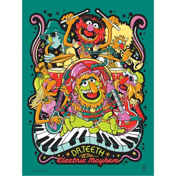 Affiche de Collection de James Carroll - Disney - The Muppets/Dr. Teeth Disney (457mm x 610mm)