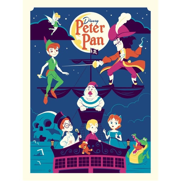 Affiche de Collection de Dave Perillo - Peter Pan Disney (46 cm x 61 cm)