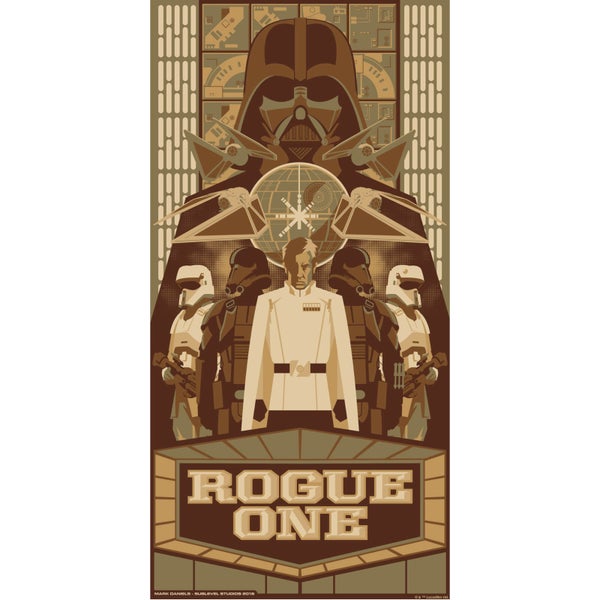 Star Wars - Rogue One Print by Mark Daniels (305mm x 610mm)