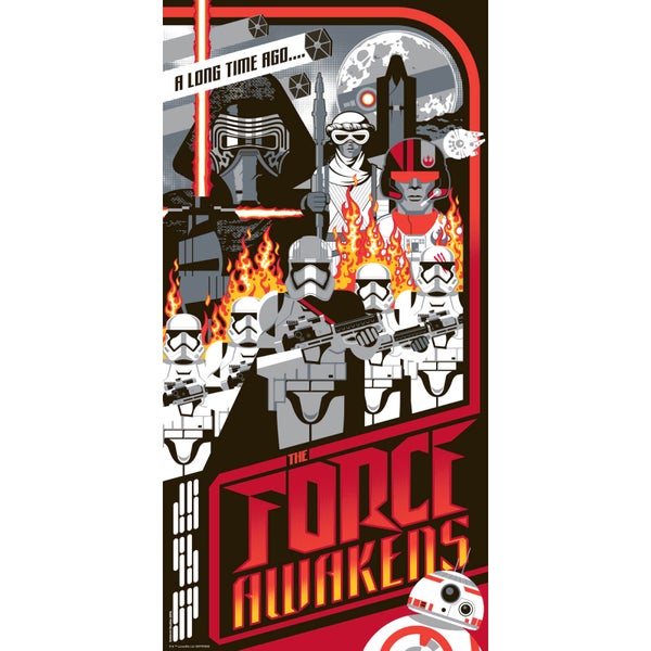 Star Wars - The Force Awakens Print by Mark Daniels (305mm x 610mm)