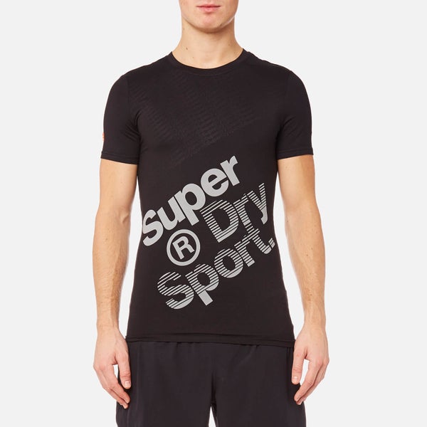 Superdry Men's Gym Base Sprint Runner T-Shirt - Black