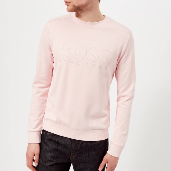 BOSS Green Men's Salbo Logo Sweatshirt - Pink