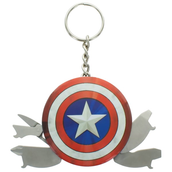 Porte-Clé Multi Outil Captain America - Marvel