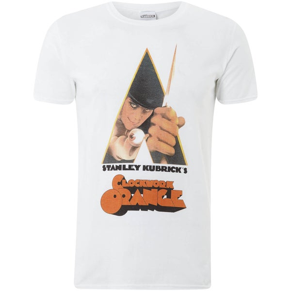 T-Shirt Homme Couteau Orange Mécanique - Blanc