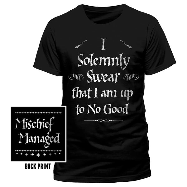 Harry Potter Men's Solemly Swear T-Shirt - Black