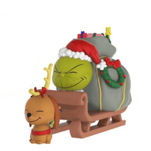 Figurine Dorbz Ridez Le Grinch et Max sur Luge