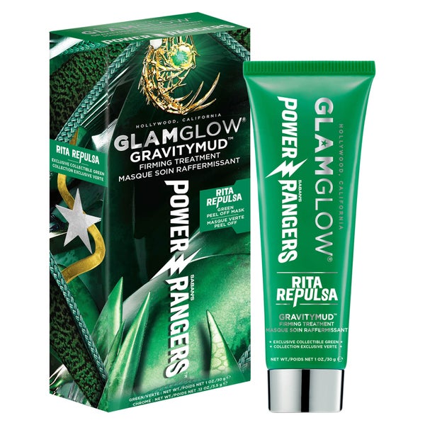 GLAMGLOW Gravitymud Firming Treatment - Green Peel Off Mask Power Rangers Edition
