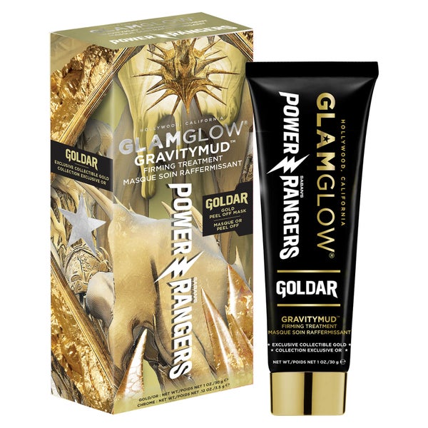 GLAMGLOW Gravitymud Firming Treatment – Gold Peel Off Mask Power Rangers Edition