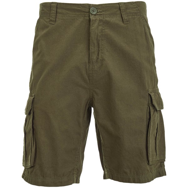 Brave Soul Men's Riverwood Cargo Shorts - Khaki