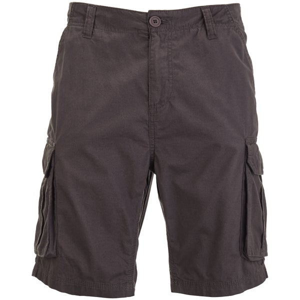 Brave Soul Men's Riverwood Cargo Shorts - Charcoal