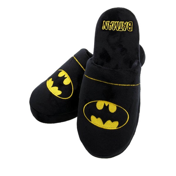 DC Comics Men's Batman Slippers - Black