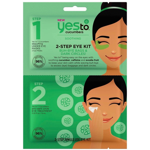Набор средств для двухэтапного ухода за веками с экстрактом огурца yes to Cucumbers 2-Step Eye Kit