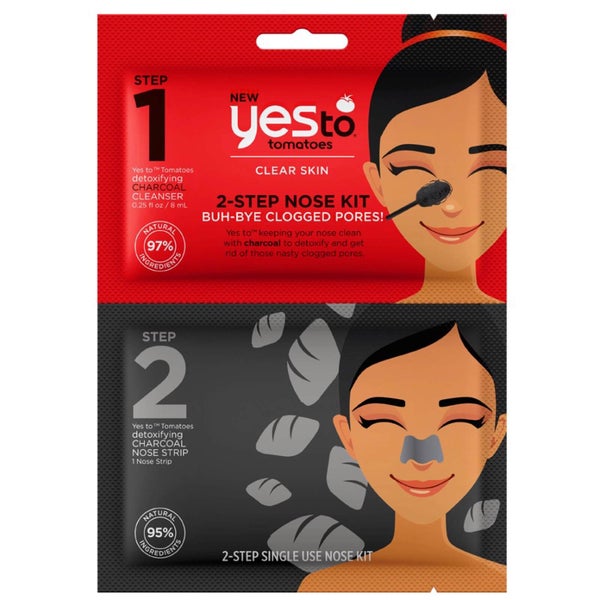Набор для двухэтапного ухода за кожей носа с экстрактом томата yes to Tomatoes 2-Step Nose Kit