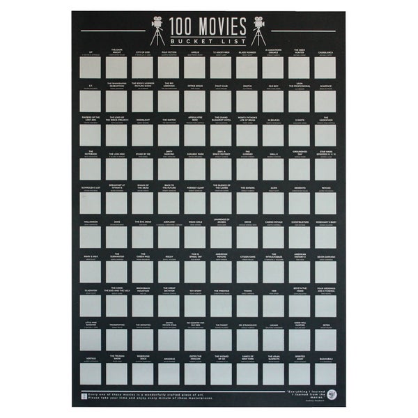 100 Films Bucket List Poster