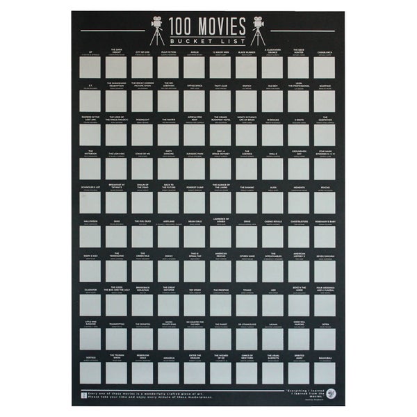 100 Movies Bucket List Poster