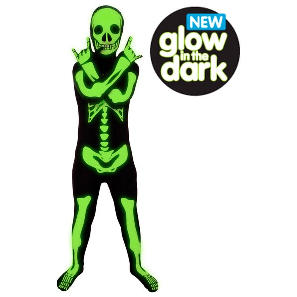 Morphsuit Enfant Squelette Phosphorescent - Noir