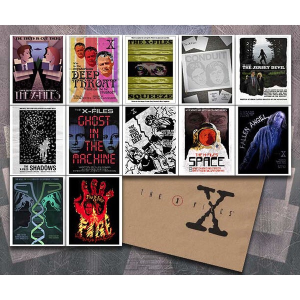 Lot de 12 Lithographies X-Files Saison Un par Acme Archive et l'Artiste J.J. Lendl - Exclusivité Zavvi UK (Limitée à 100)