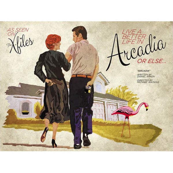 Affiche X-Files "Arcadia " - Impression Fine Art par Acme Archives & J.J. Lendl (Limitée à 100 exemplaires)