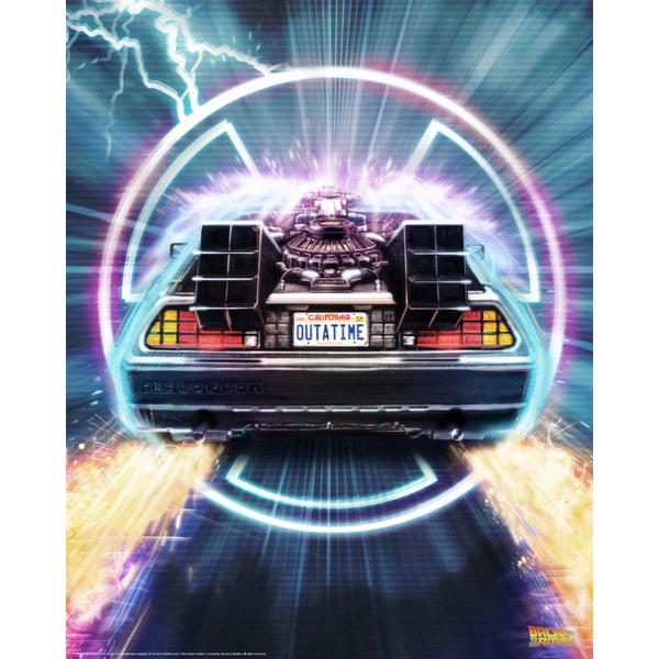 Limited Edition Fine Art Giclee - Back to the Future - Outatime - Zavvi Exclusive