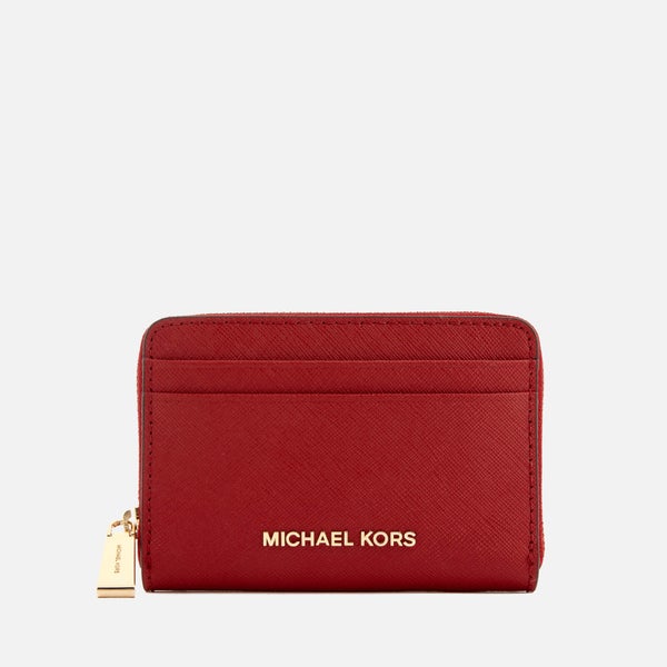 MICHAEL MICHAEL KORS Women's Money Pieces Zip Around Card Case - Bright Red