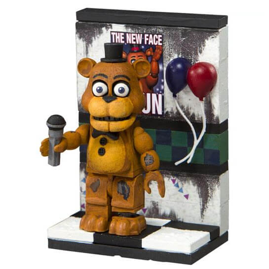 McFarlane Five Nights At Freddy's Party Wall With Withered Freddy Figure (Micro Set)