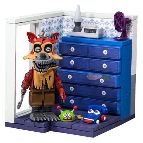 McFarlane Five Nights At Freddy's Dresser And Door With Nightmare Foxy Small Action Figure Set