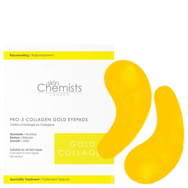 skinChemists London Pro-5 Collagen Gold Eye Pads(5 x 2 pads)