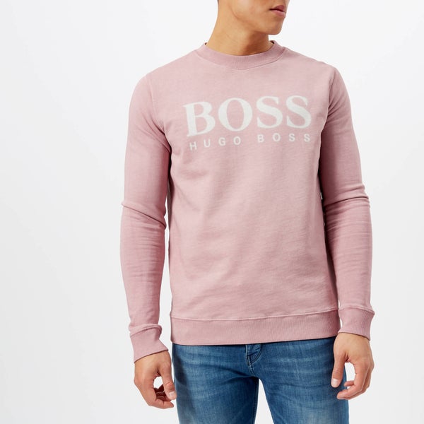 BOSS Orange Men's Walker Logo Sweatshirt - Pink