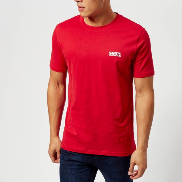 HUGO Men's Durned Crew Neck T-Shirt - Red