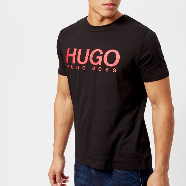 HUGO Men's Dolive Large Logo T-Shirt - Black