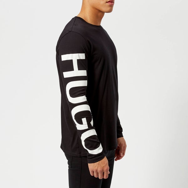 HUGO Men's Demeos Logo Long Sleeve T-Shirt - Black