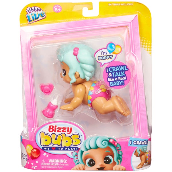 Little Live Bizzy Bubs Crawling Baby Poppy - Series 1